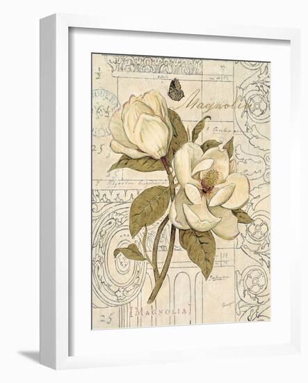 Magnolia Etching-Chad Barrett-Framed Art Print