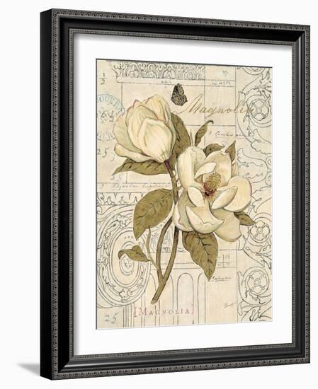 Magnolia Etching-Chad Barrett-Framed Art Print