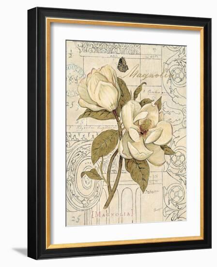 Magnolia Etching-Chad Barrett-Framed Art Print