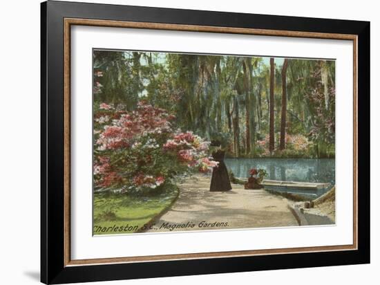 Magnolia Gardens, Charleston, South Carolina-null-Framed Art Print