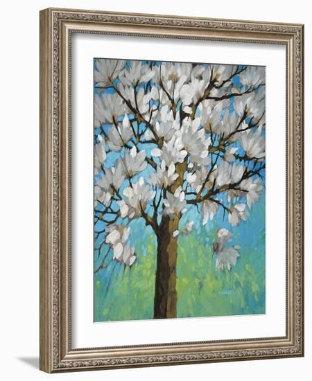 Magnolia in Bloom 1-J Charles-Framed Art Print