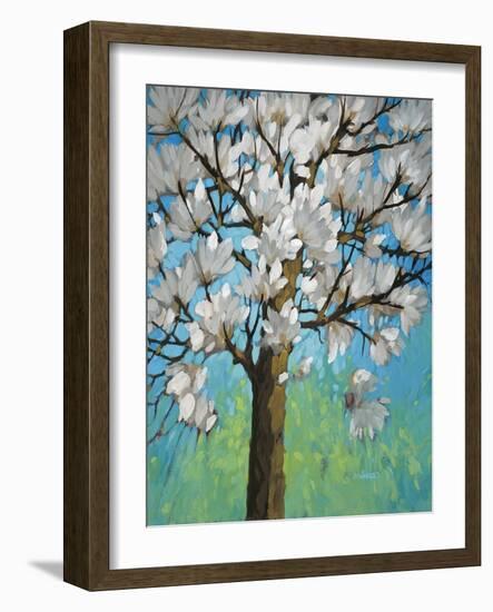 Magnolia in Bloom 1-J Charles-Framed Art Print