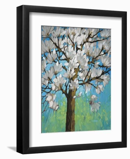 Magnolia in Bloom 1-J Charles-Framed Art Print