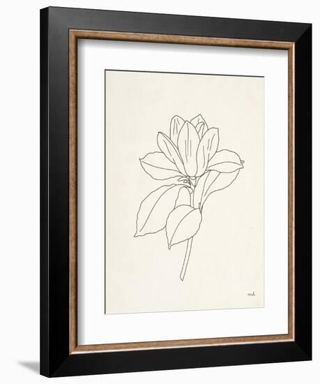 Magnolia Line Drawing-Moira Hershey-Framed Premium Giclee Print