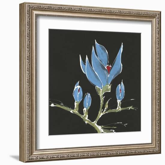 Magnolia on Black I-Chris Paschke-Framed Art Print