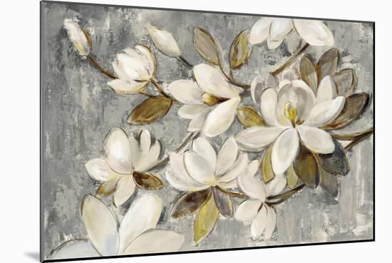 Magnolia Simplicity Neutral Gray-Silvia Vassileva-Mounted Art Print