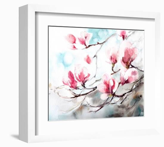 Magnolia, Spring-CanotStop-Framed Art Print