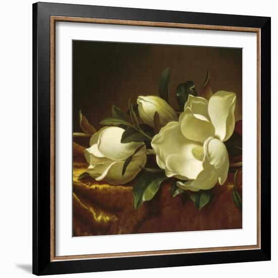 Magnolia Still Life II (detail)-Martin Johnson Heade-Framed Giclee Print