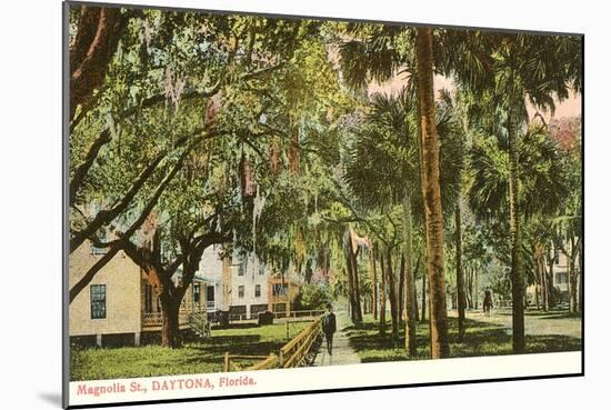 Magnolia Street, Daytona, Florida-null-Mounted Art Print