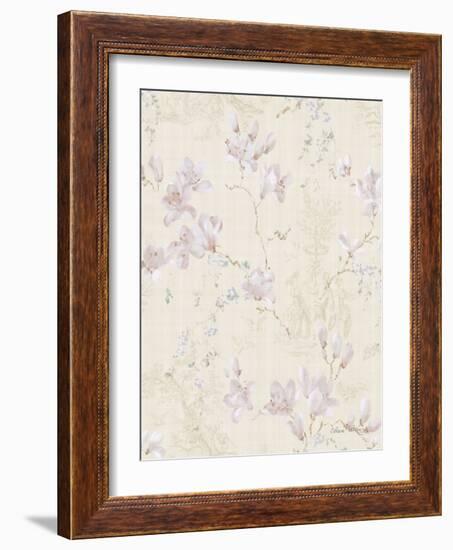 Magnolia Toile-Cheri Blum-Framed Art Print