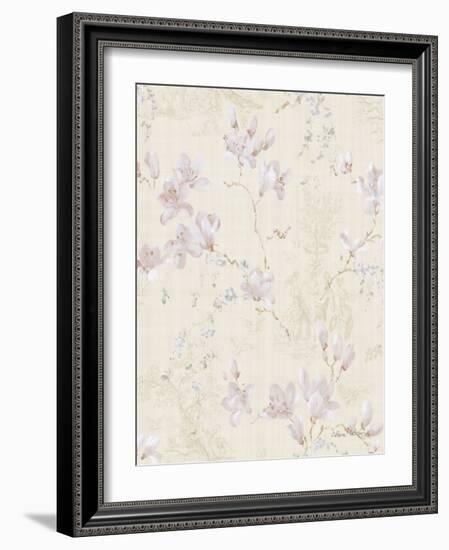 Magnolia Toile-Cheri Blum-Framed Art Print