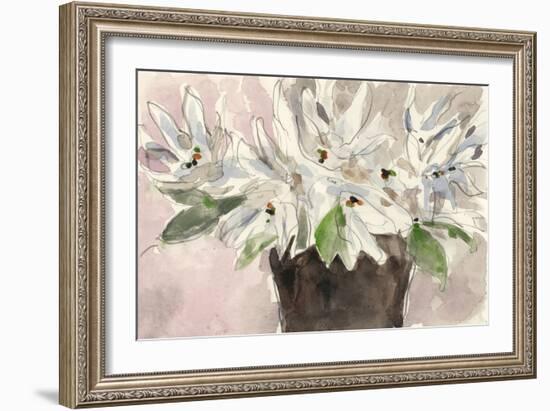 Magnolia Watercolor Study I-Samuel Dixon-Framed Art Print