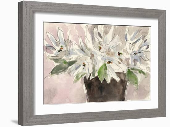 Magnolia Watercolor Study I-Samuel Dixon-Framed Art Print