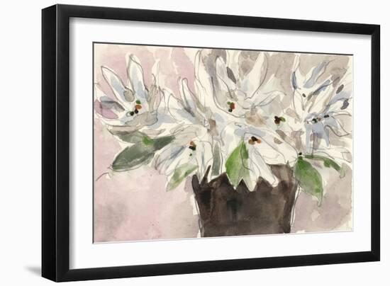 Magnolia Watercolor Study I-Samuel Dixon-Framed Art Print