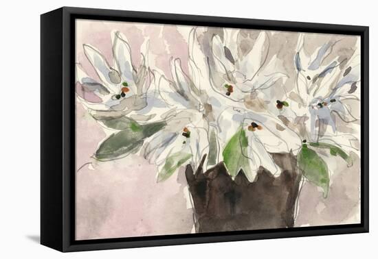 Magnolia Watercolor Study I-Samuel Dixon-Framed Stretched Canvas