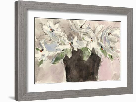 Magnolia Watercolor Study II-Samuel Dixon-Framed Art Print