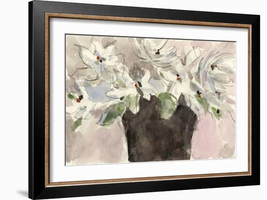 Magnolia Watercolor Study II-Samuel Dixon-Framed Art Print