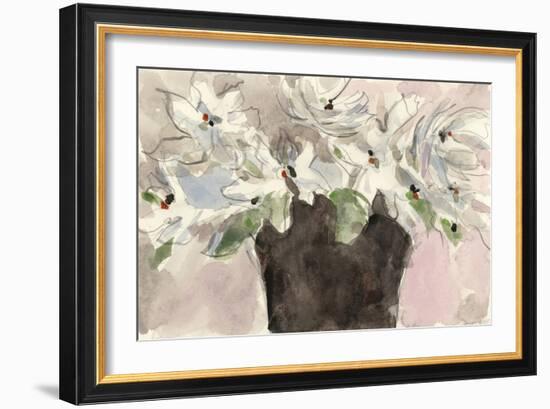 Magnolia Watercolor Study II-Samuel Dixon-Framed Art Print