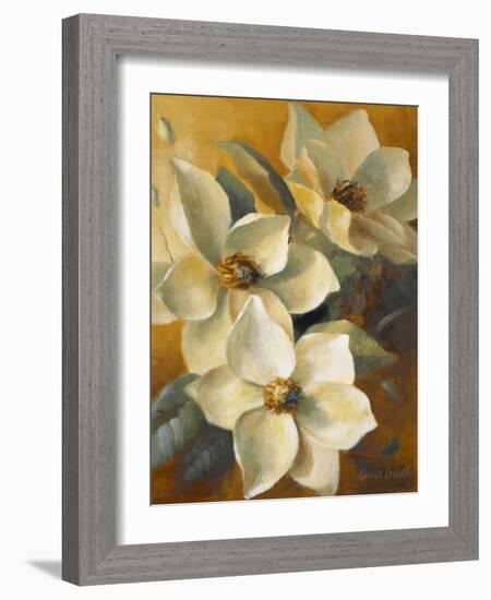 Magnolias Aglow at Sunset II-Lanie Loreth-Framed Art Print