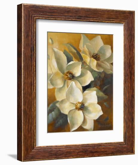 Magnolias Aglow at Sunset II-Lanie Loreth-Framed Art Print