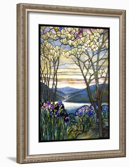 Magnolias and Irises, ca. 1908-Louis Comfort Tiffany-Framed Giclee Print