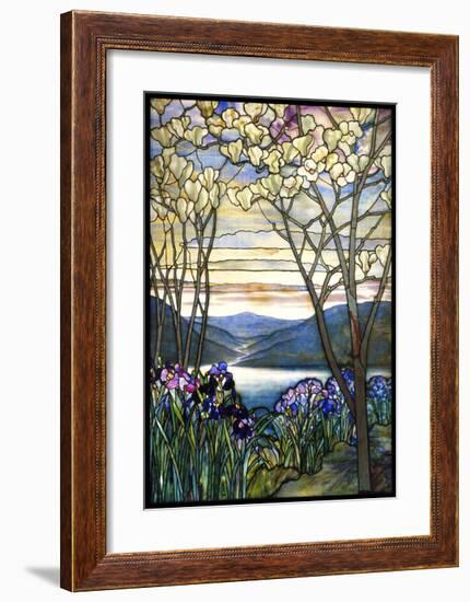 Magnolias and Irises, ca. 1908-Louis Comfort Tiffany-Framed Giclee Print