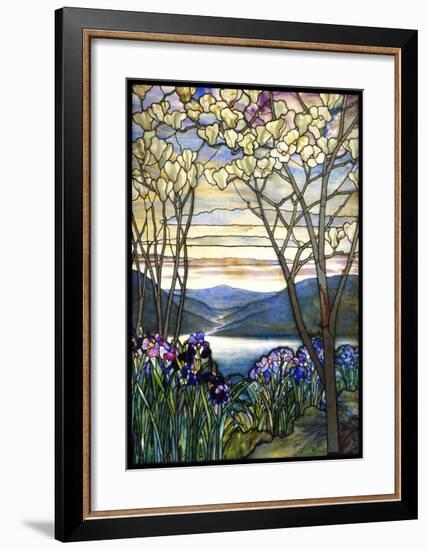 Magnolias and Irises, ca. 1908-Louis Comfort Tiffany-Framed Giclee Print