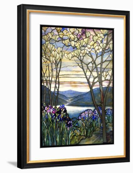 Magnolias and Irises, ca. 1908-Louis Comfort Tiffany-Framed Giclee Print