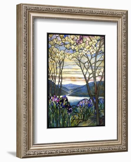 Magnolias and Irises, ca. 1908-Louis Comfort Tiffany-Framed Art Print