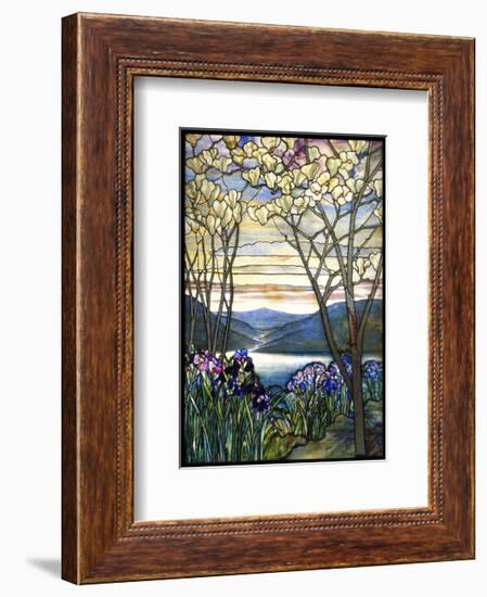 Magnolias and Irises, ca. 1908-Louis Comfort Tiffany-Framed Art Print