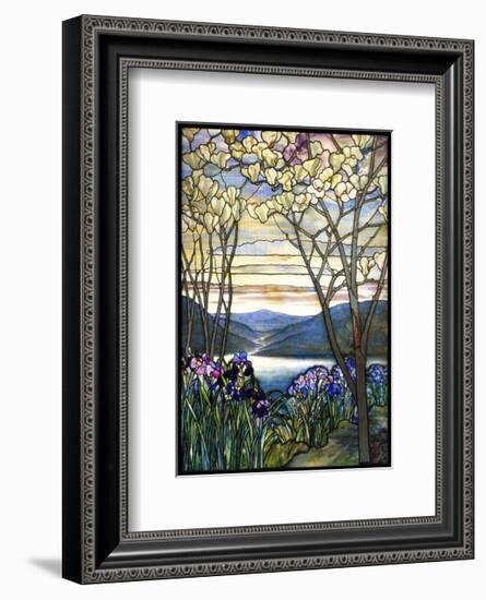 Magnolias and Irises, ca. 1908-Louis Comfort Tiffany-Framed Art Print