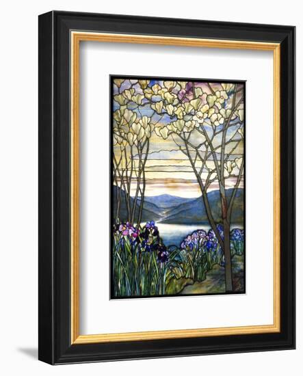 Magnolias and Irises, ca. 1908-Louis Comfort Tiffany-Framed Art Print