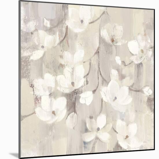 Magnolias in Spring II Neutral-Albena Hristova-Mounted Art Print