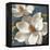 Magnolias on Blue I-Lanie Loreth-Framed Stretched Canvas