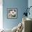 Magnolias on Blue II-Lanie Loreth-Framed Art Print displayed on a wall