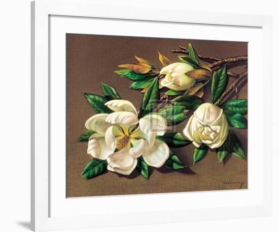 Magnolias-Vladimir Tretchikoff-Framed Art Print