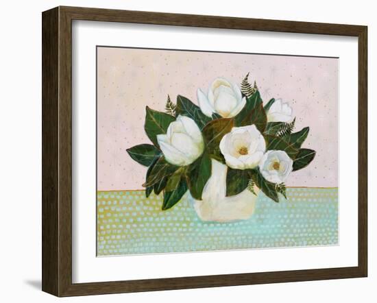 Magnolias-null-Framed Art Print