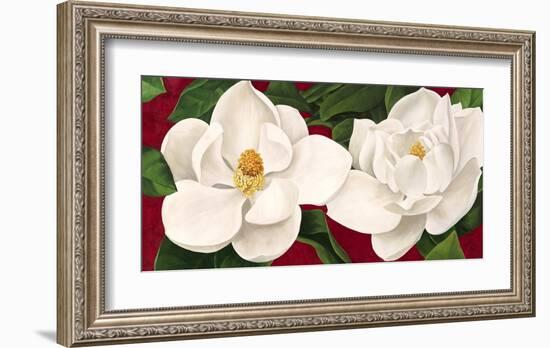 Magnolie in Fiore-Luca Villa-Framed Art Print