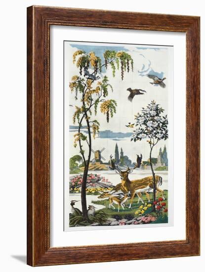 Magnum Opus: Fallow Deer, Pub. 1933 (Colour Litho)-Harry Wearne-Framed Giclee Print