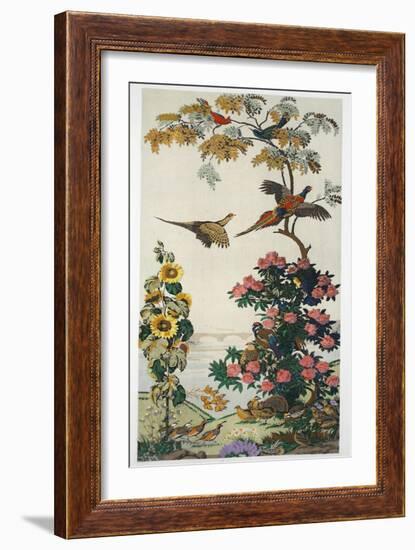 Magnum Opus: Pheasants, Pub. 1933 (Colour Litho)-Harry Wearne-Framed Giclee Print