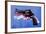 Magnum Revolver on Blue-Michael Tompsett-Framed Art Print