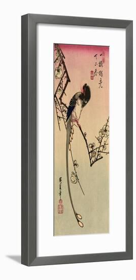 Magpie, 19th Century-Ando Hiroshige-Framed Giclee Print