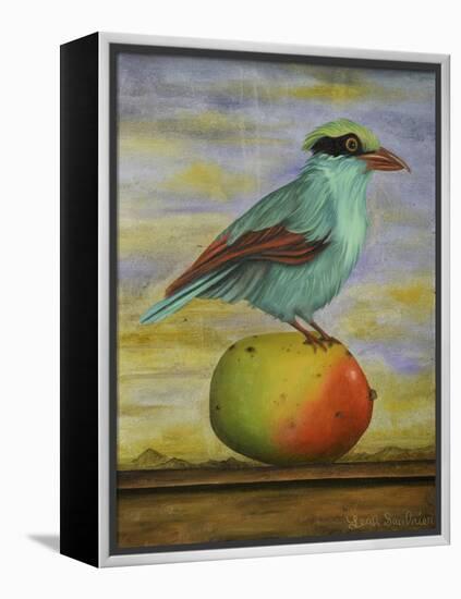 Magpie On A Mango-Leah Saulnier-Framed Premier Image Canvas