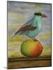 Magpie On A Mango-Leah Saulnier-Mounted Giclee Print