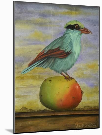 Magpie On A Mango-Leah Saulnier-Mounted Giclee Print