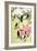 Magpie with Pink and White Magnolia Blossoms-Koson Ohara-Framed Giclee Print