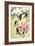 Magpie with Pink and White Magnolia Blossoms-Koson Ohara-Framed Giclee Print