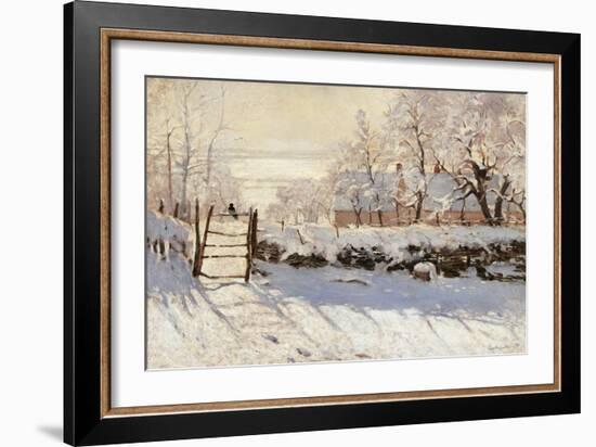 Magpie-Claude Monet-Framed Art Print