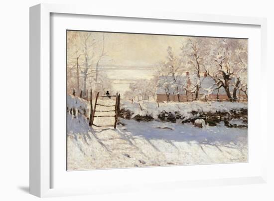 Magpie-Claude Monet-Framed Art Print