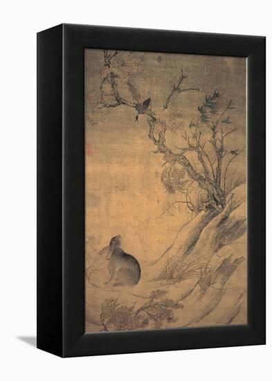 Magpies and Hare-null-Framed Premier Image Canvas